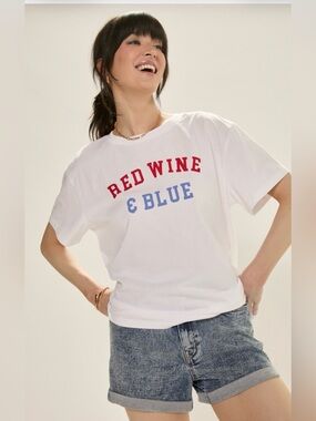 Red Wine & Blue 100% Cotton Tee Shirt XS
